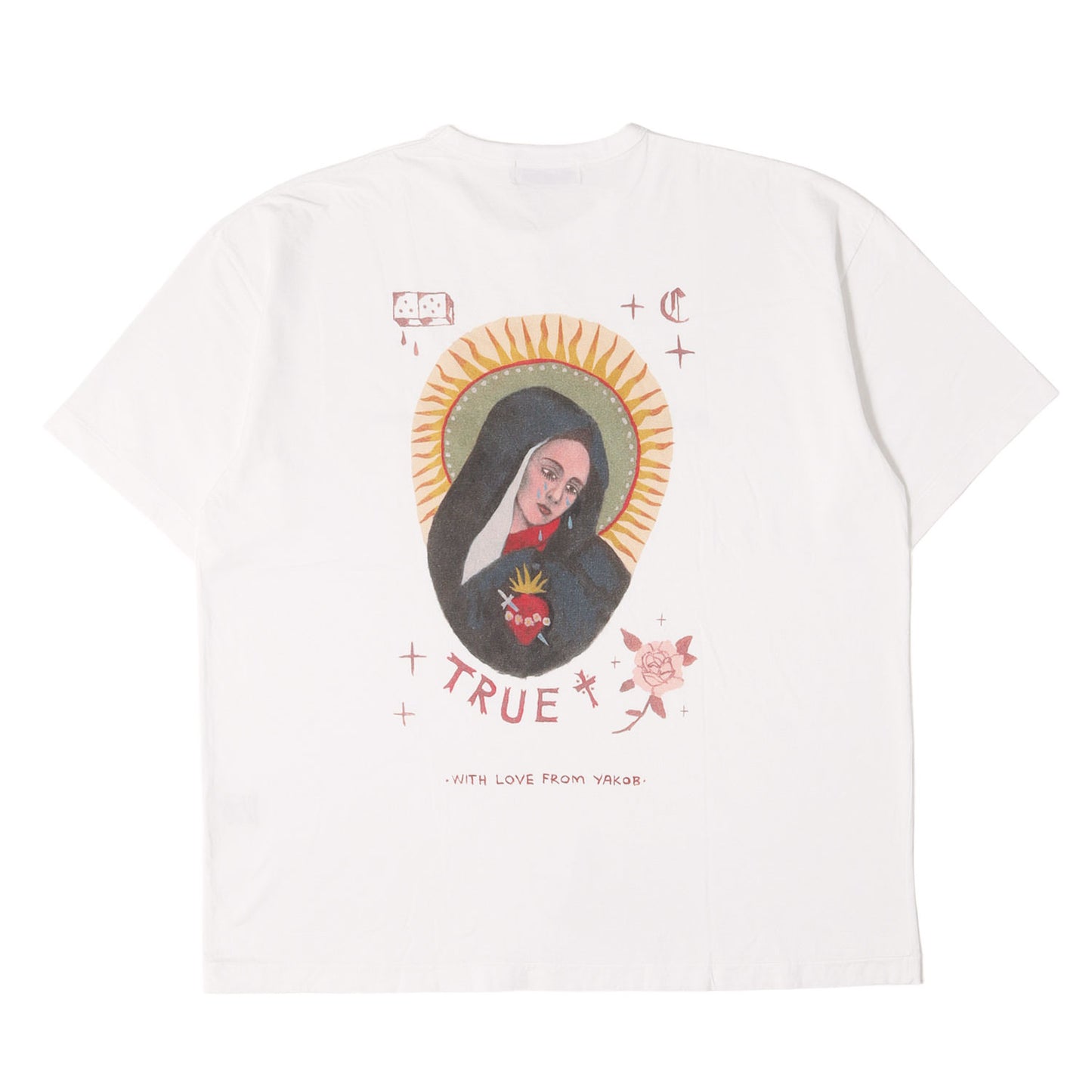 24SS ×Jakob Morley マリア オーバーサイズ Tシャツ(Print S/S Tee)