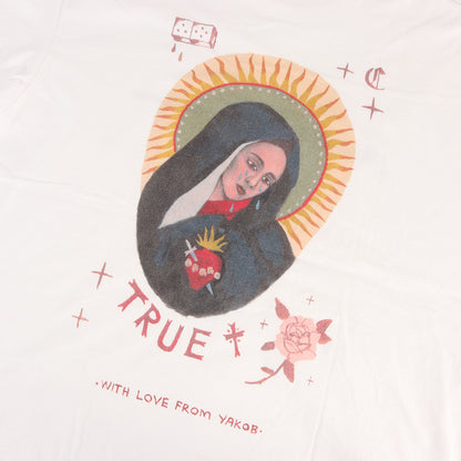 24SS ×Jakob Morley マリア オーバーサイズ Tシャツ(Print S/S Tee)