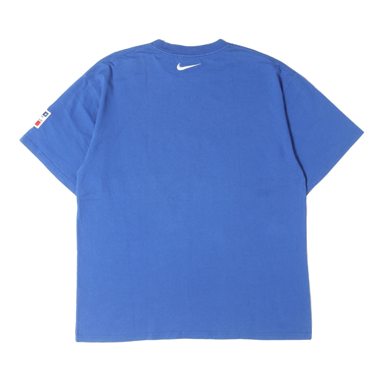 [希少 サッカー イタリア代表モデル] 90s センター スウッシュ刺繍 クルーネック Tシャツ