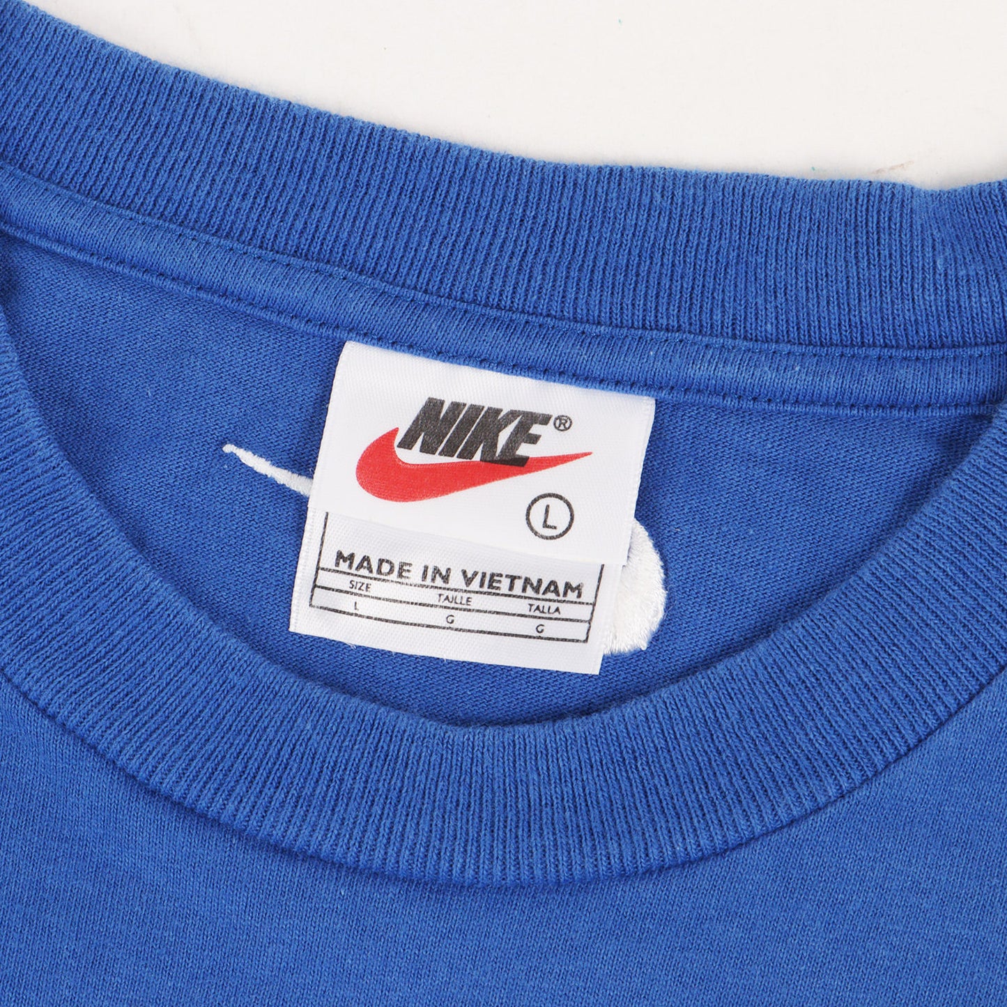 [希少 サッカー イタリア代表モデル] 90s センター スウッシュ刺繍 クルーネック Tシャツ