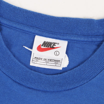 [希少 サッカー イタリア代表モデル] 90s センター スウッシュ刺繍 クルーネック Tシャツ