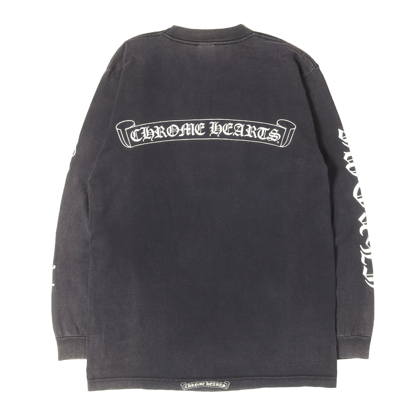 90s~00s オールドモデル スクロールロゴ ロングスリーブ ポケット Tシャツ