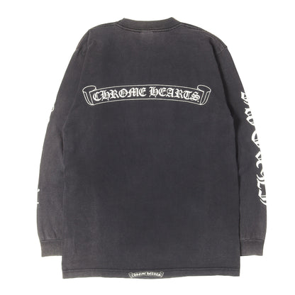 90s~00s オールドモデル スクロールロゴ ロングスリーブ ポケット Tシャツ