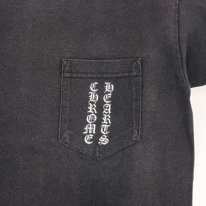 90s~00s オールドモデル スクロールロゴ ロングスリーブ ポケット Tシャツ