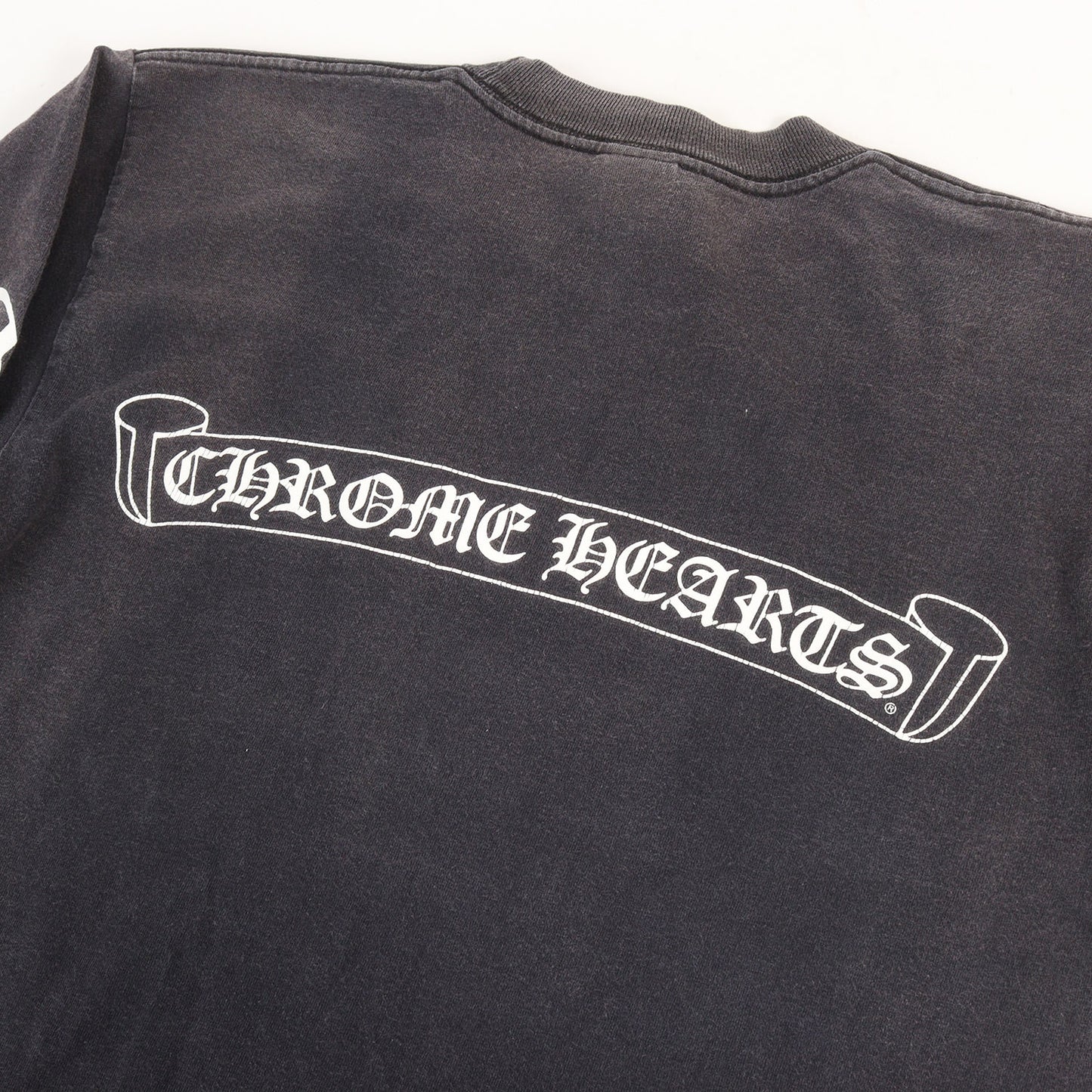 90s~00s オールドモデル スクロールロゴ ロングスリーブ ポケット Tシャツ