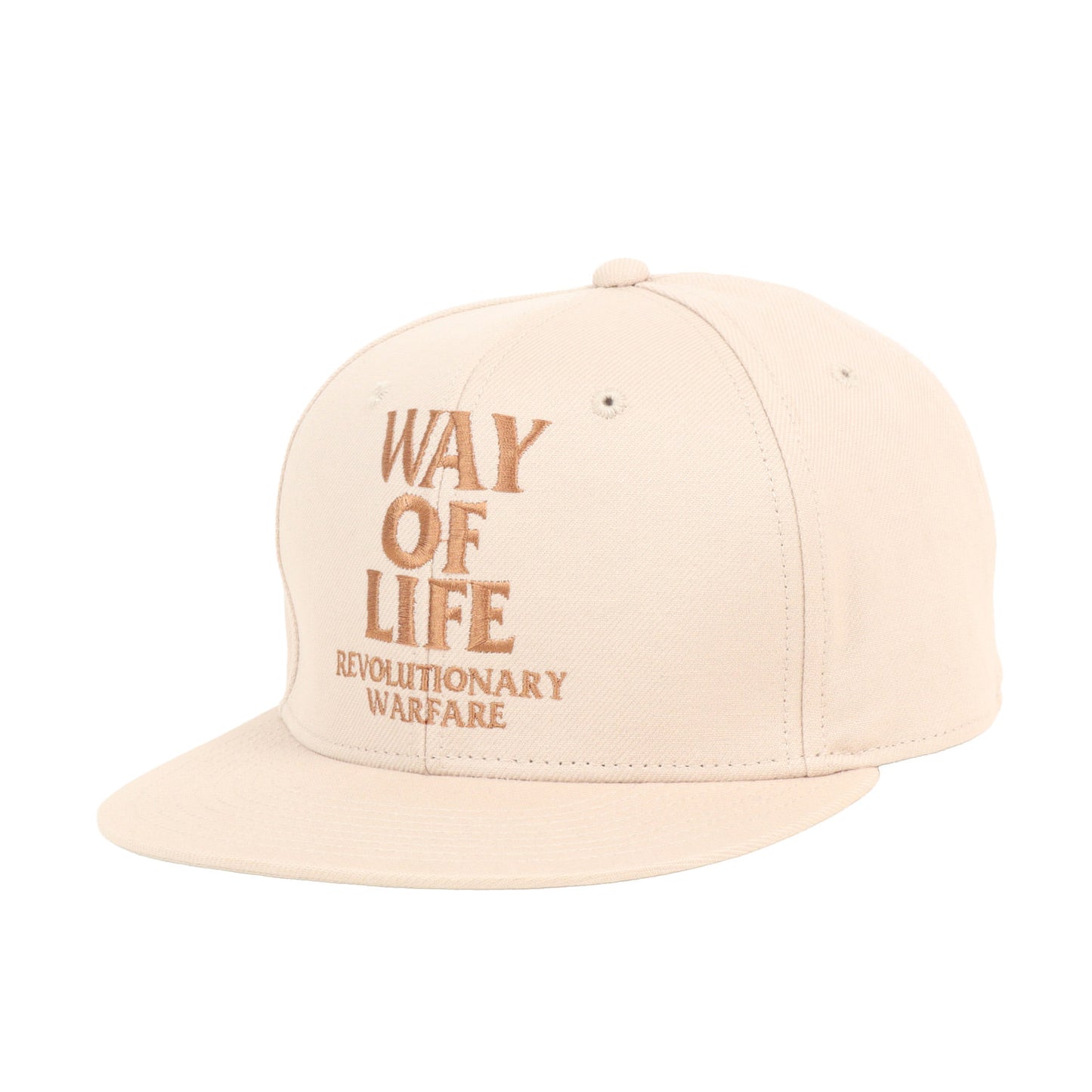 22SS WAY OF LIFEロゴ 6パネルキャップ(EMBROIDERY CAP)