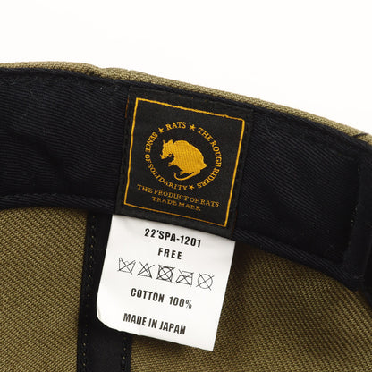 22SS WAY OF LIFEロゴ 6パネルキャップ(EMBROIDERY CAP)