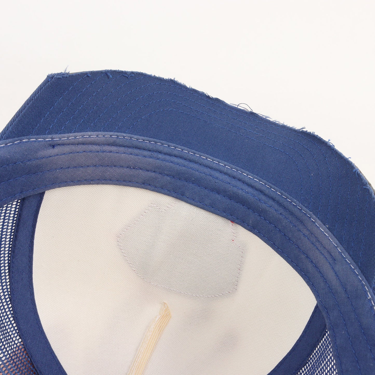スカルワッペン ツバ切り メッシュキャップ