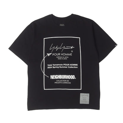 24SS ×Yohji Yamamoto POUR HOMME クルーネック Tシャツ