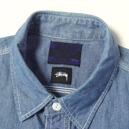 ×Levi's ワッペン付き シャンブレー ワーク 半袖シャツ