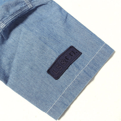 ×Levi's ワッペン付き シャンブレー ワーク 半袖シャツ