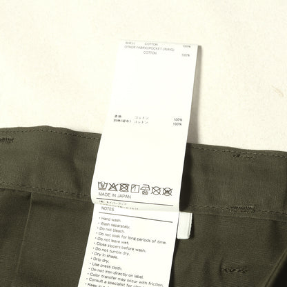 26SS コットンキャンバス ミリタリー カーゴショーツ(MILS0001 SHORTS / COTTON. CNVS)