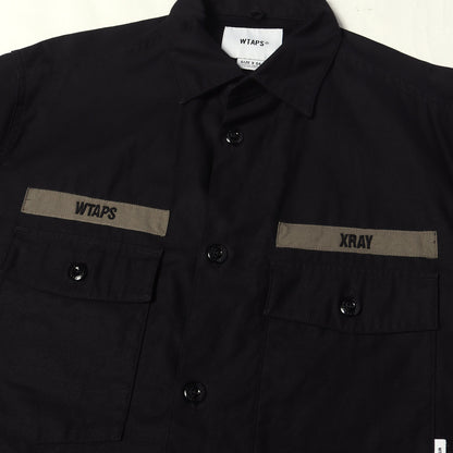 24AW コットンサテン ミリタリーシャツ(CBW / LS / COTTON. SATIN)