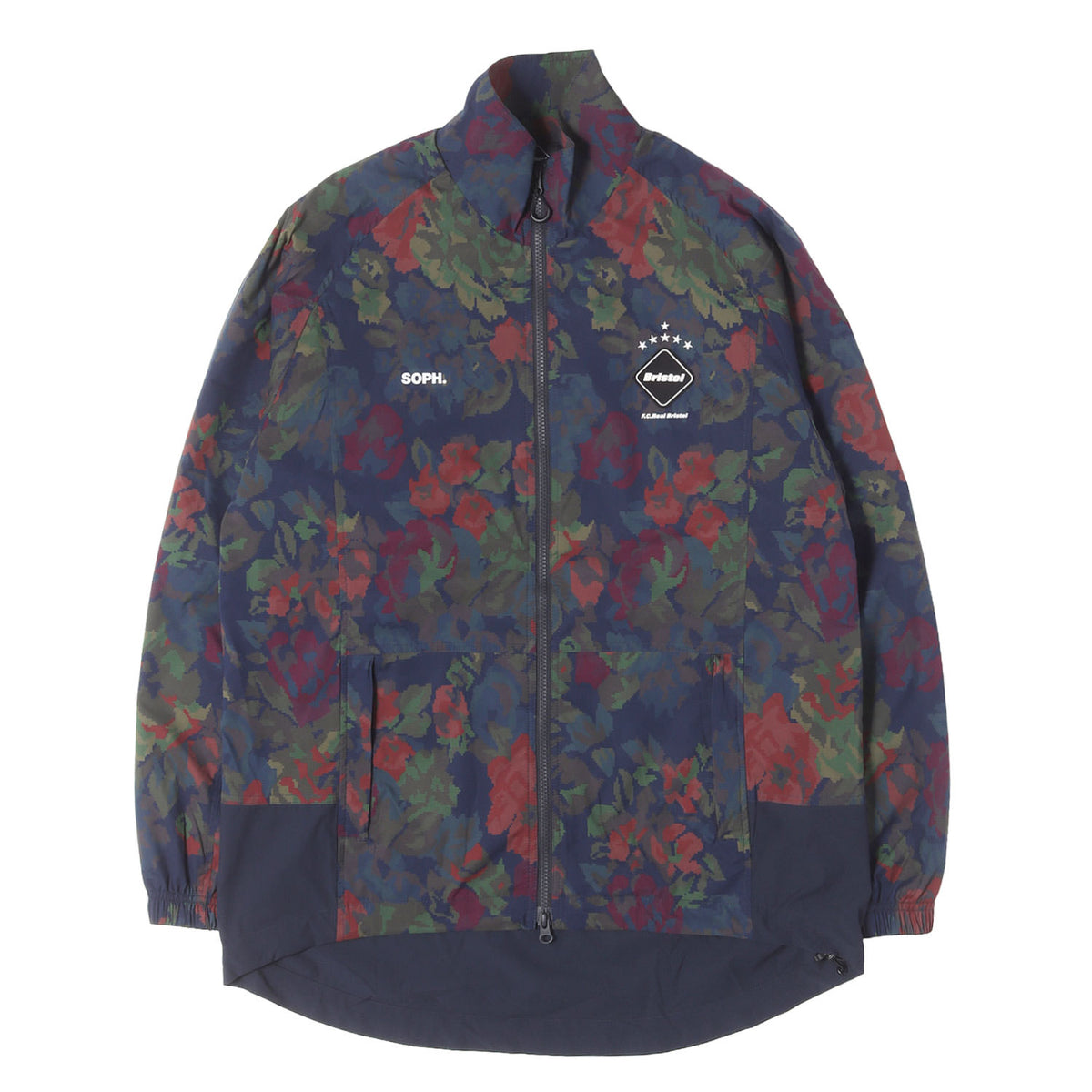 24SS デジタルフラワー柄 ストレッチ ロングテール ジップ ジャケット(LONG TAIL PRACTICE JACKET)