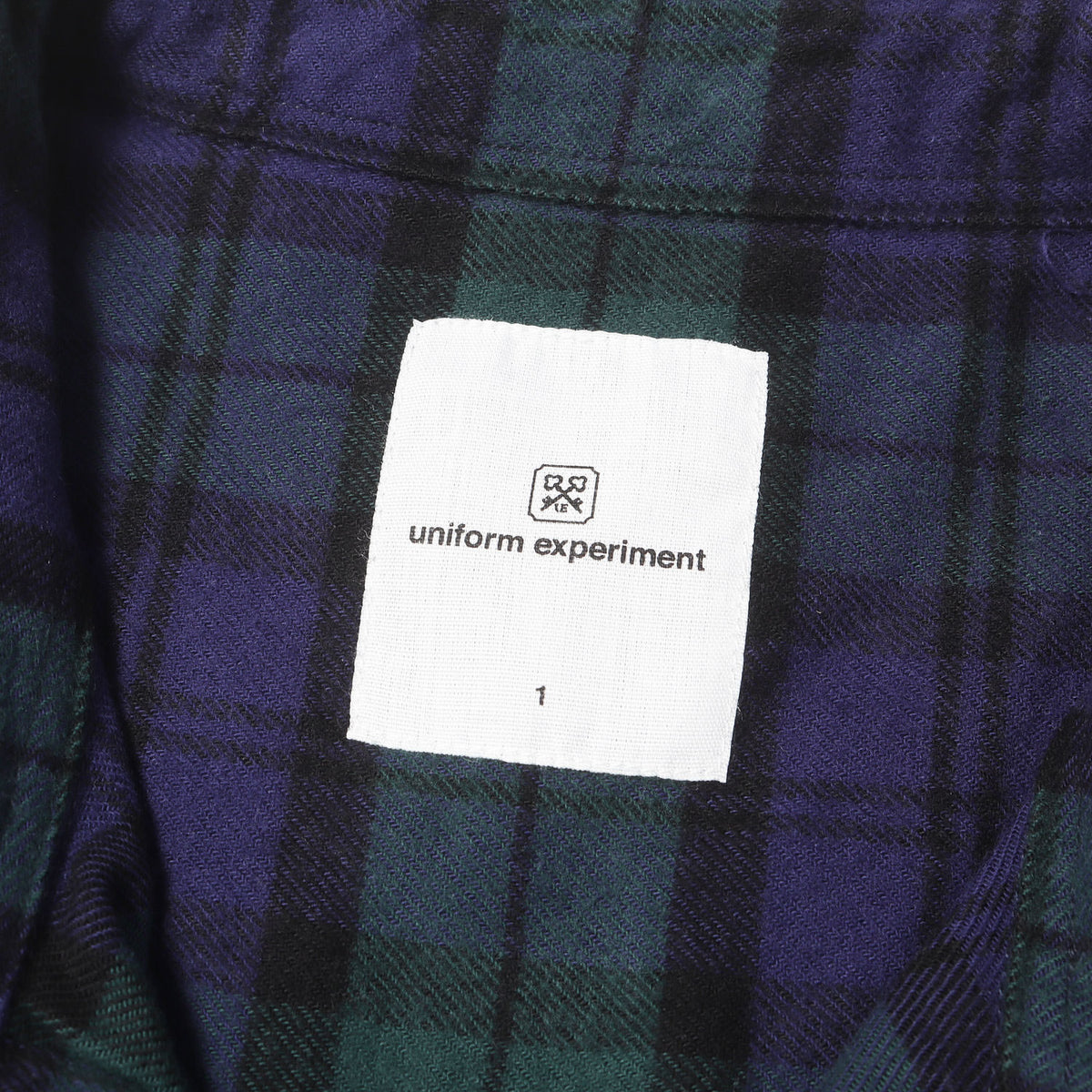 23AW ロゴプリント バギー チェック フランネルシャツ (FLANNEL CHECK GOTHIC LOGO BAGGY SHIRT)
