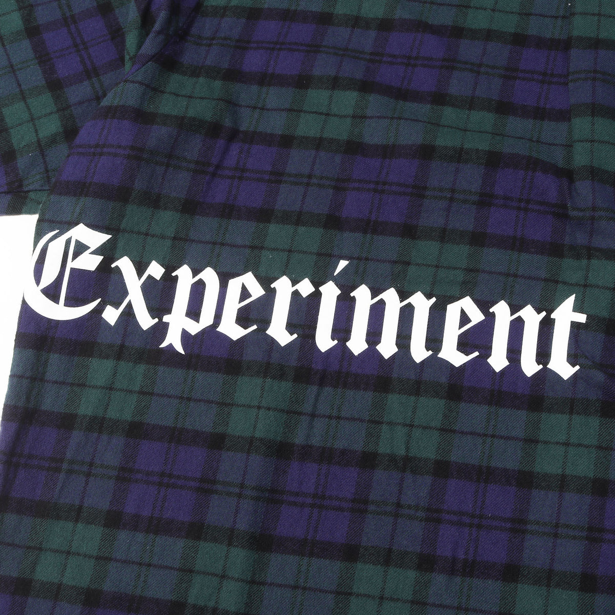 23AW ロゴプリント バギー チェック フランネルシャツ (FLANNEL CHECK GOTHIC LOGO BAGGY SHIRT)