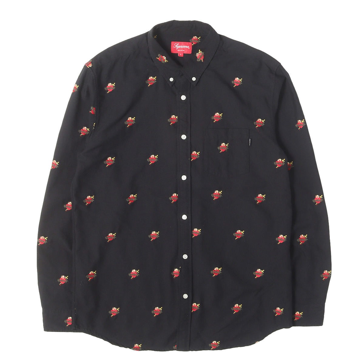 セイクリッドハート刺繍 オックスフォード ボタンダウンシャツ (Sacred Heart Oxford Shirt)