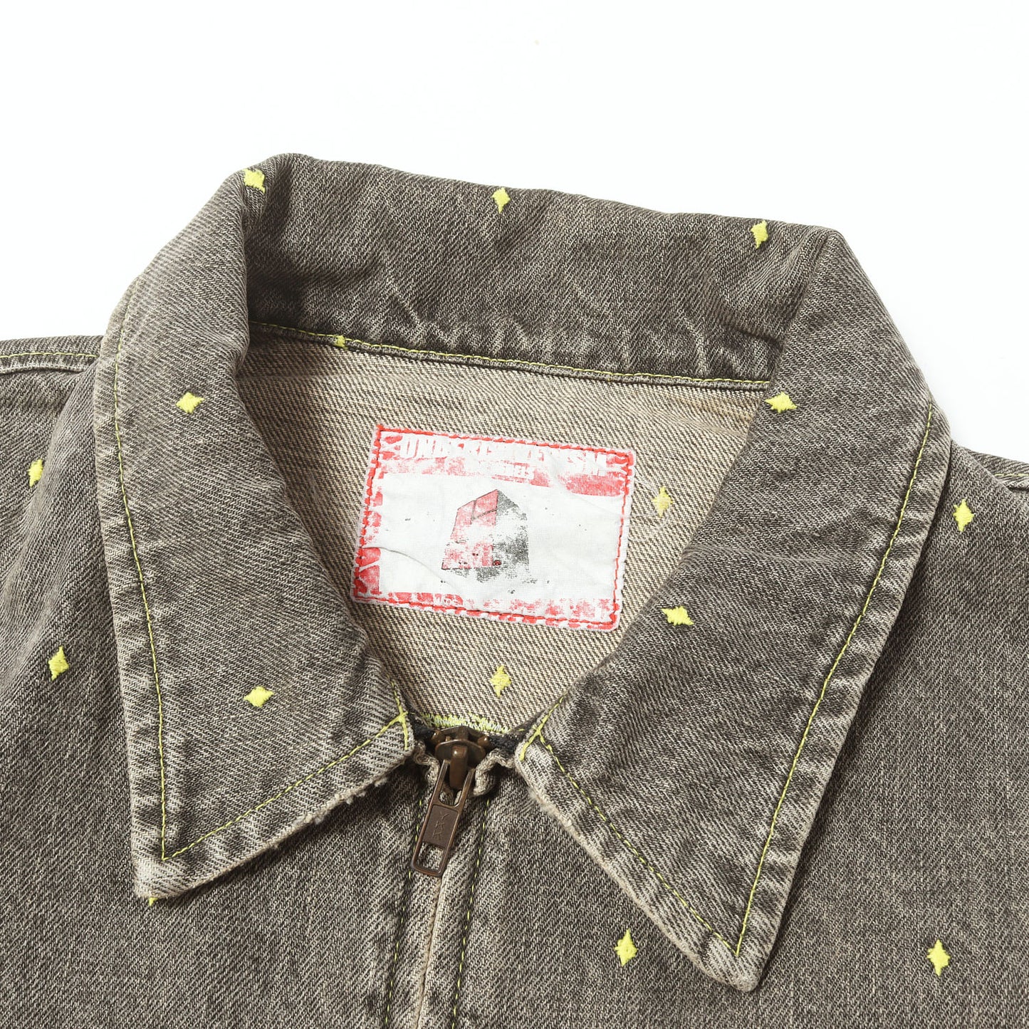 02SS THE ILLUSION HAZE期 ダイヤドット ベア刺繍 デニムジャケット