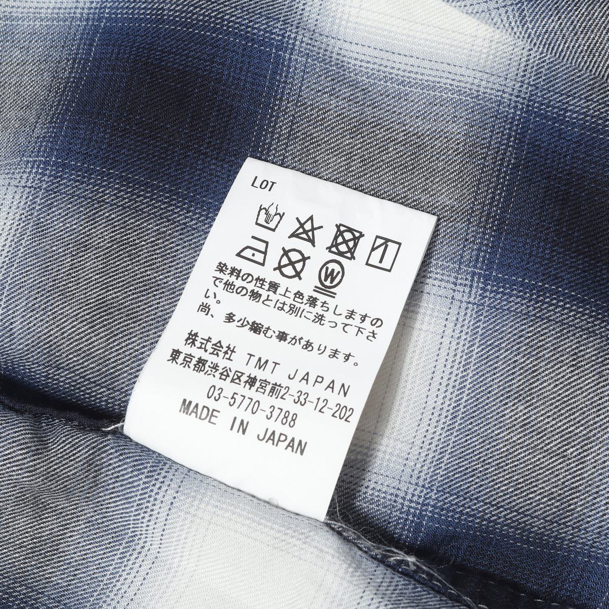 21SS ワンポイント刺繍 オンブレチェック 半袖シャツ