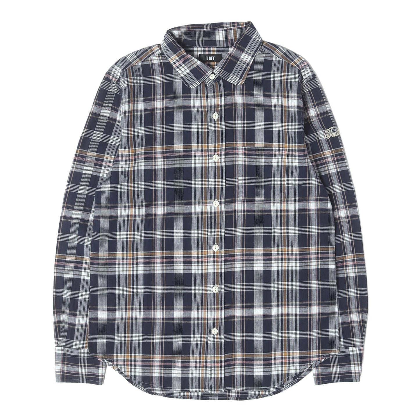 23SS マドラスチェック ラウンドカラー シャツ(MADRAS CHECK SHIRTS)