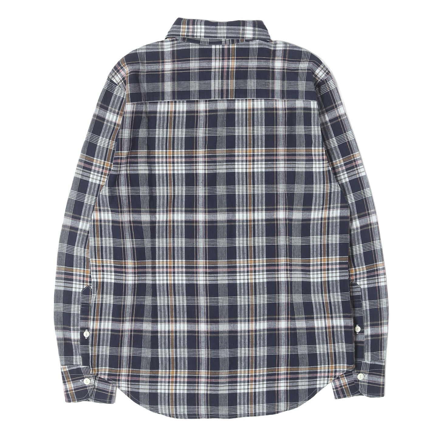 23SS マドラスチェック ラウンドカラー シャツ(MADRAS CHECK SHIRTS)