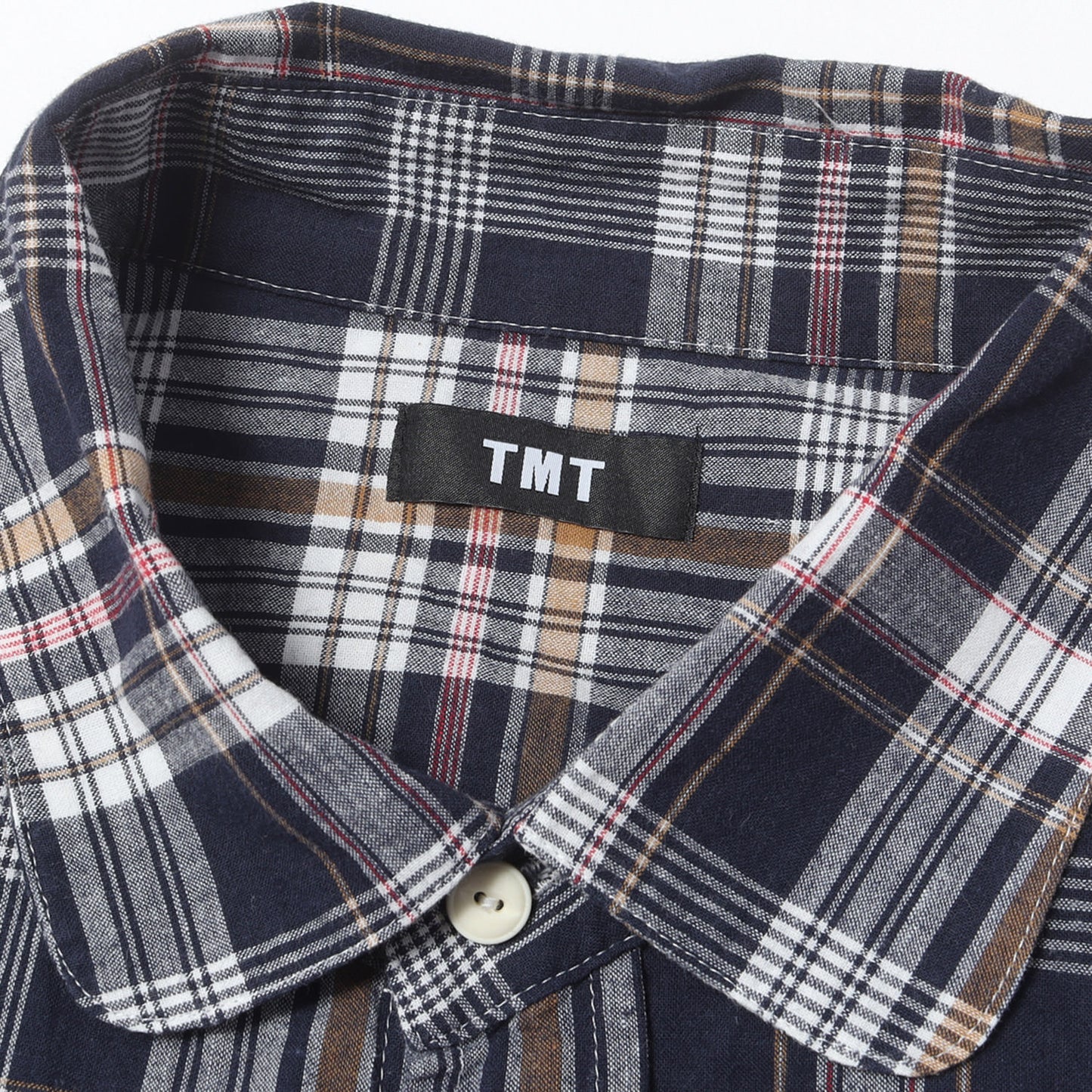 23SS マドラスチェック ラウンドカラー シャツ(MADRAS CHECK SHIRTS)