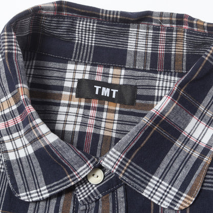 23SS マドラスチェック ラウンドカラー シャツ(MADRAS CHECK SHIRTS)