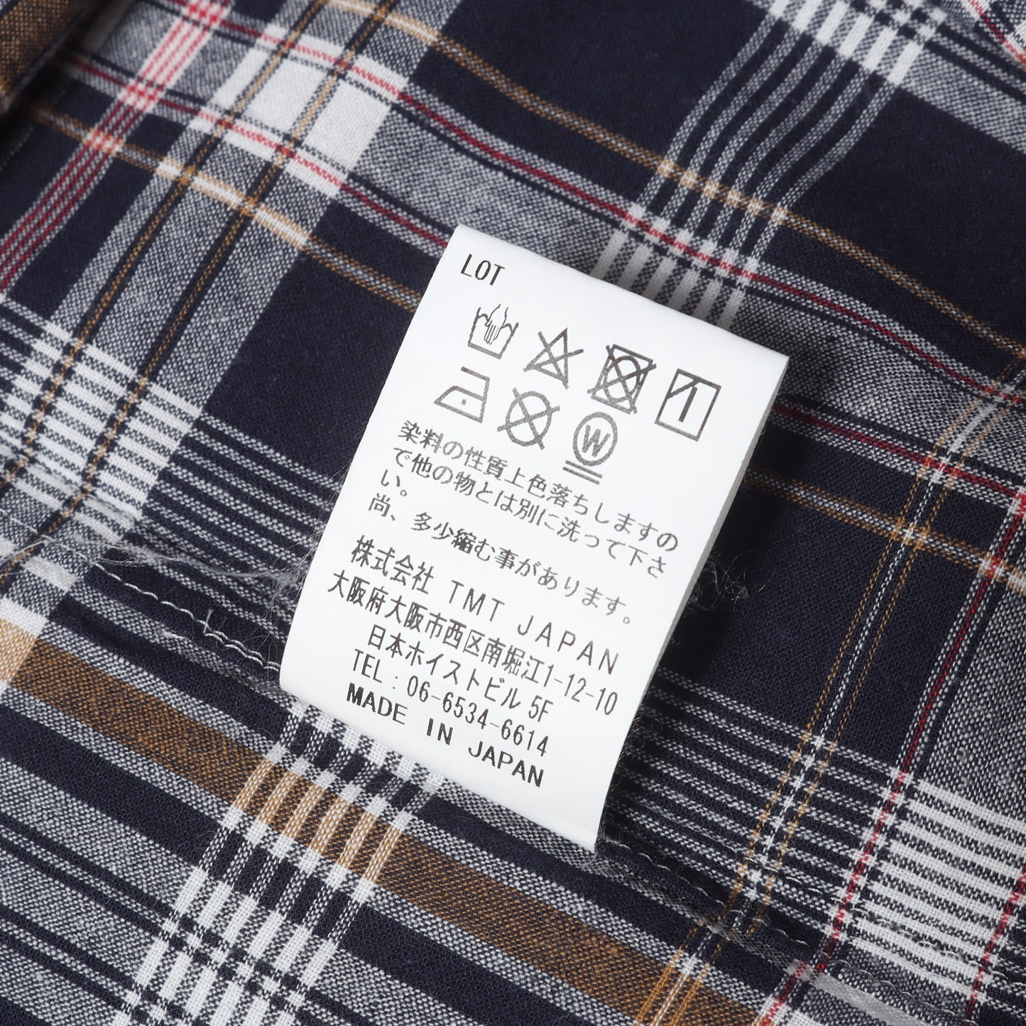 23SS マドラスチェック ラウンドカラー シャツ(MADRAS CHECK SHIRTS)