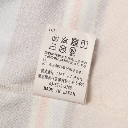 23SS パイル ボーダー サーフポロシャツ