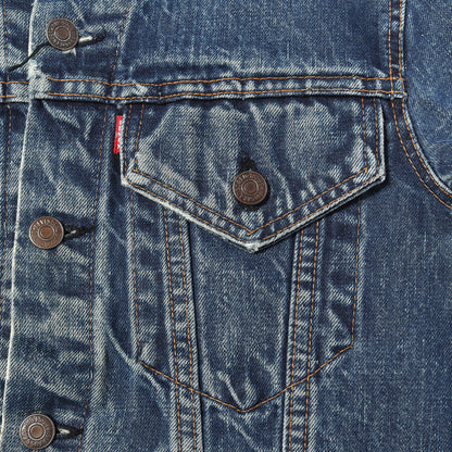 [雰囲気抜群] 70s 70505-0217 Big E 4th デニムジャケット / USA製 ボタン裏刻印521