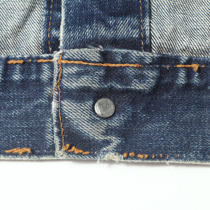 [雰囲気抜群] 70s 70505-0217 Big E 4th デニムジャケット / USA製 ボタン裏刻印521