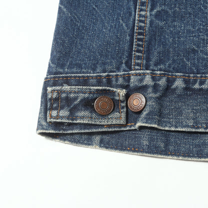 [雰囲気抜群] 70s 70505-0217 Big E 4th デニムジャケット / USA製 ボタン裏刻印521