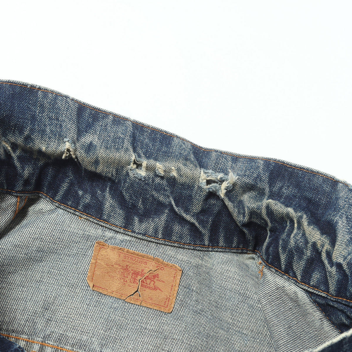 [雰囲気抜群] 70s 70505-0217 Big E 4th デニムジャケット / USA製 ボタン裏刻印521