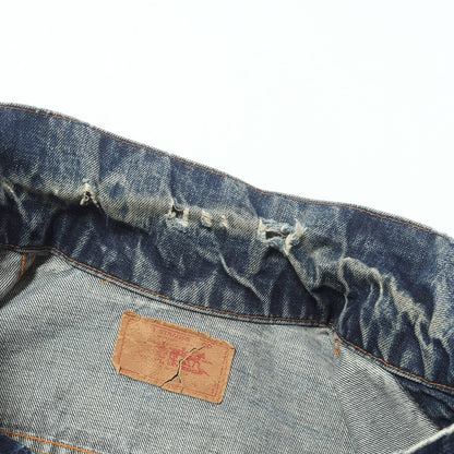 [雰囲気抜群] 70s 70505-0217 Big E 4th デニムジャケット / USA製 ボタン裏刻印521