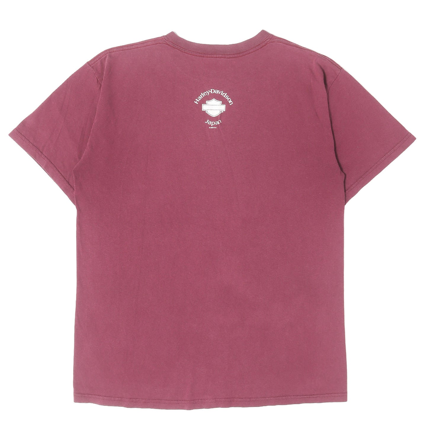 [Goodフェード] 00s 両面プリント トライバル エンブレム Tシャツ USA製