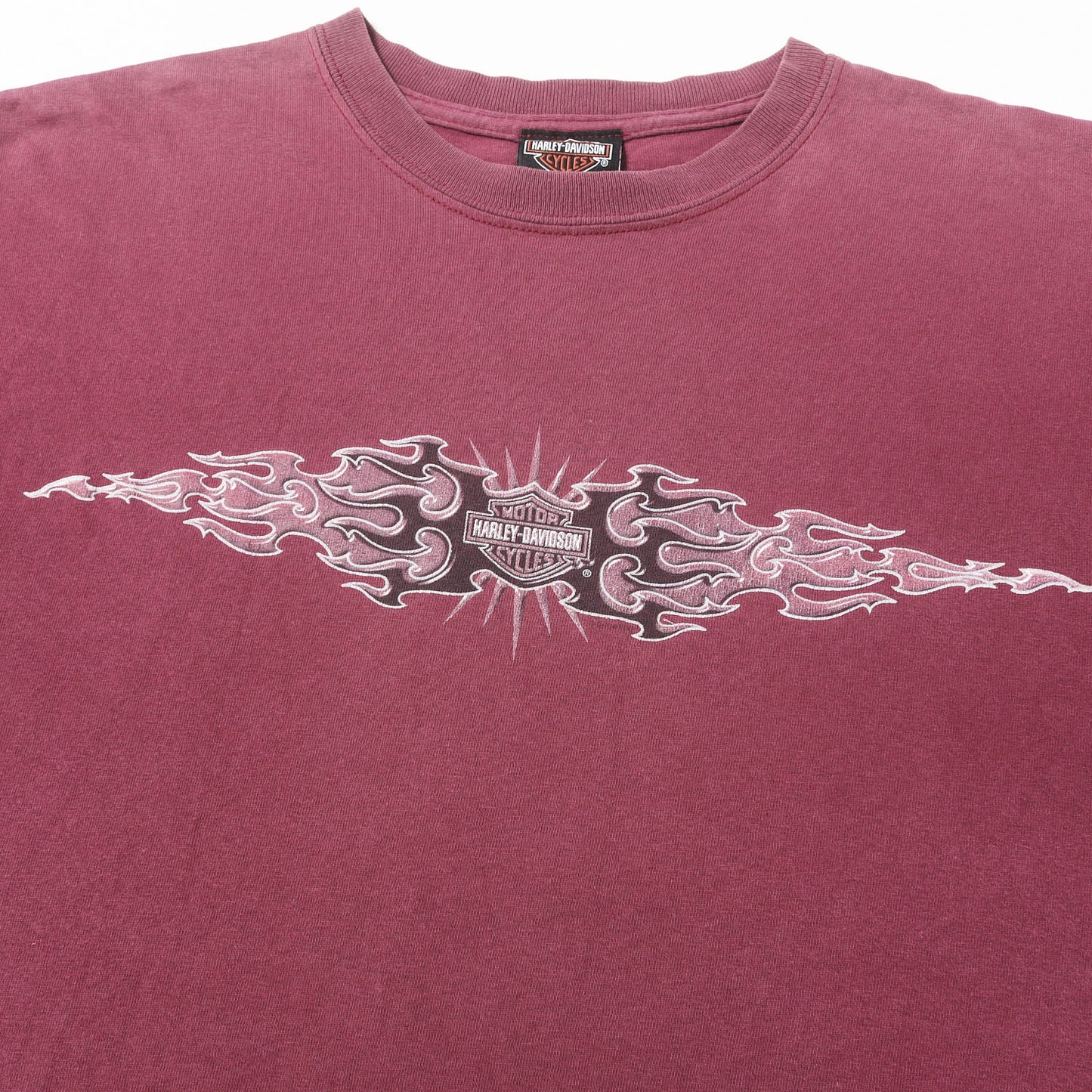 [Goodフェード] 00s 両面プリント トライバル エンブレム Tシャツ USA製