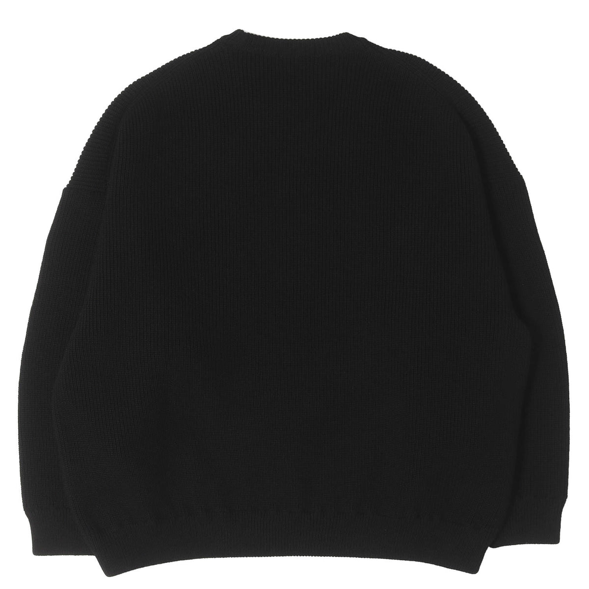 24AW リブ編み オーバーサイズ ウールニット セーター(Rib Stitch Crewneck Sweater)