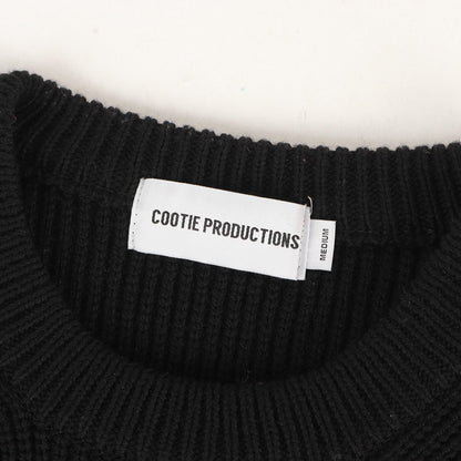 24AW リブ編み オーバーサイズ ウールニット セーター(Rib Stitch Crewneck Sweater)
