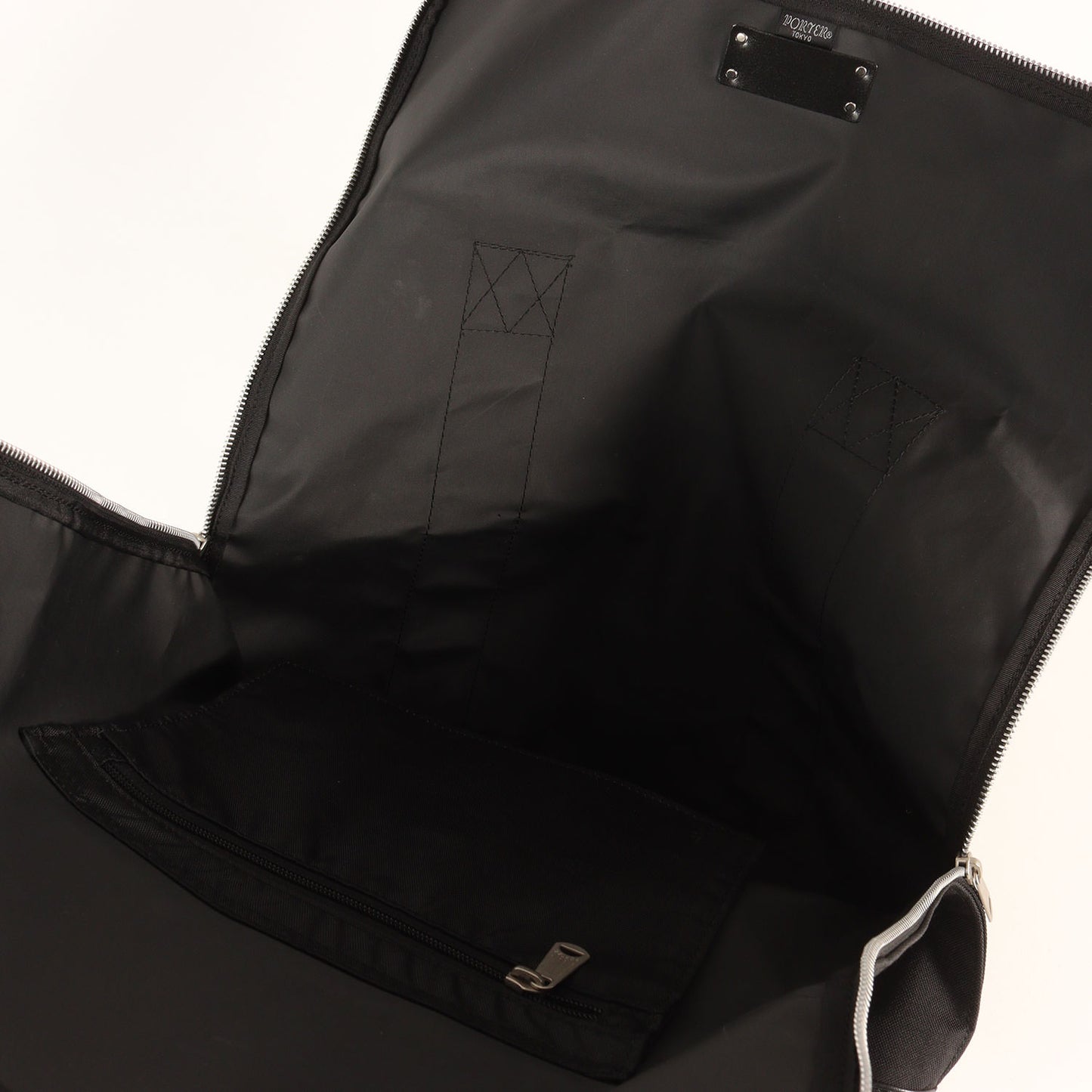 ×PORTER ラウンドジップ ナイロンキャンバス トートバッグ