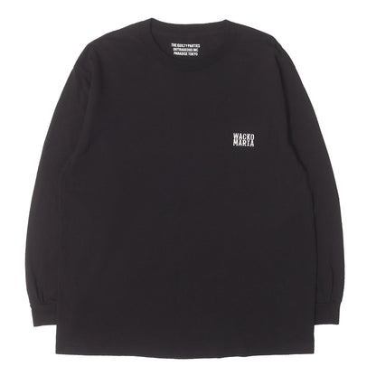 23SS ブランドロゴ刺繍 ロングスリーブ Tシャツ(CREW NECK LONG SLEEVE T-SHIRT)
