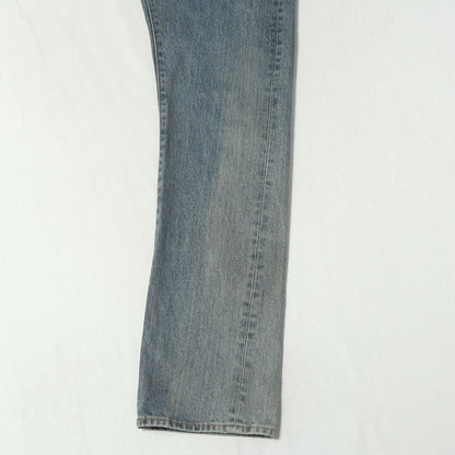 ×Levis ウォッシュ加工 ロゴプリント デニムパンツ(Washed 505 Jean)