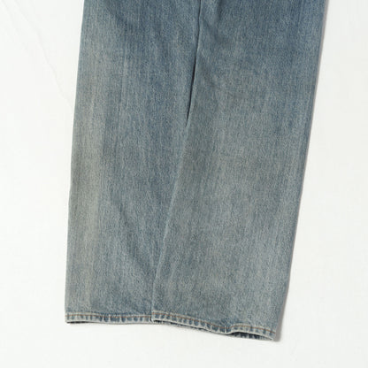 ×Levis ウォッシュ加工 ロゴプリント デニムパンツ(Washed 505 Jean)
