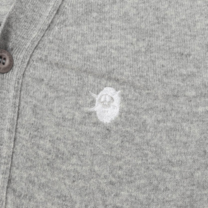 ×STUSSY ワンポイント刺繍 ウールニット カーディガン
