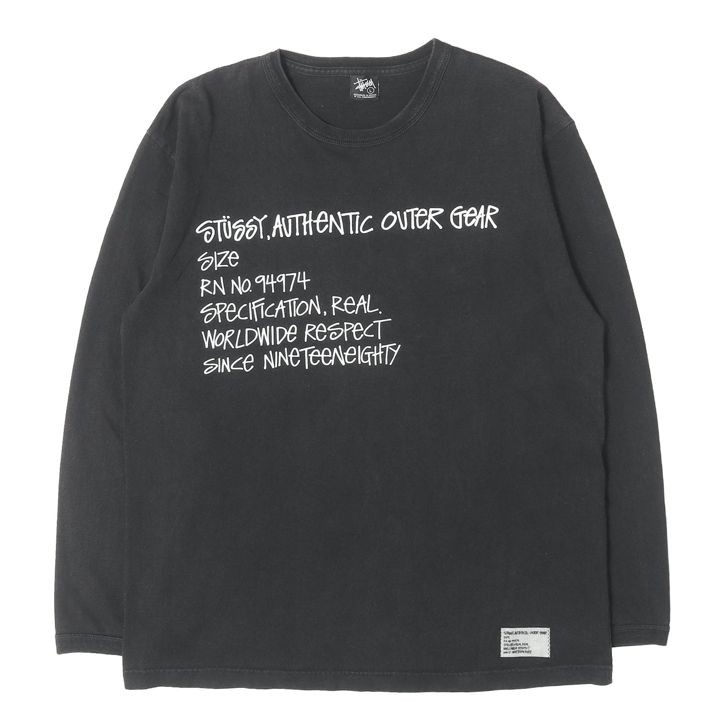 00s ショーンフォントロゴ ロングスリーブ Tシャツ