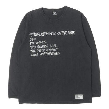 00s ショーンフォントロゴ ロングスリーブ Tシャツ