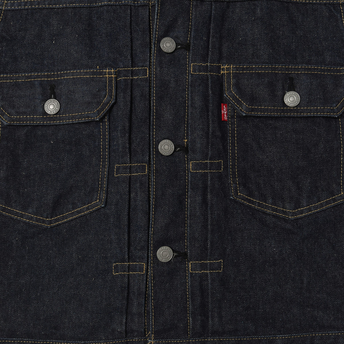 [極美品 濃紺] 90s 71507XX 復刻 2nd デニムジャケット / 日本製 ボタン裏刻印J22