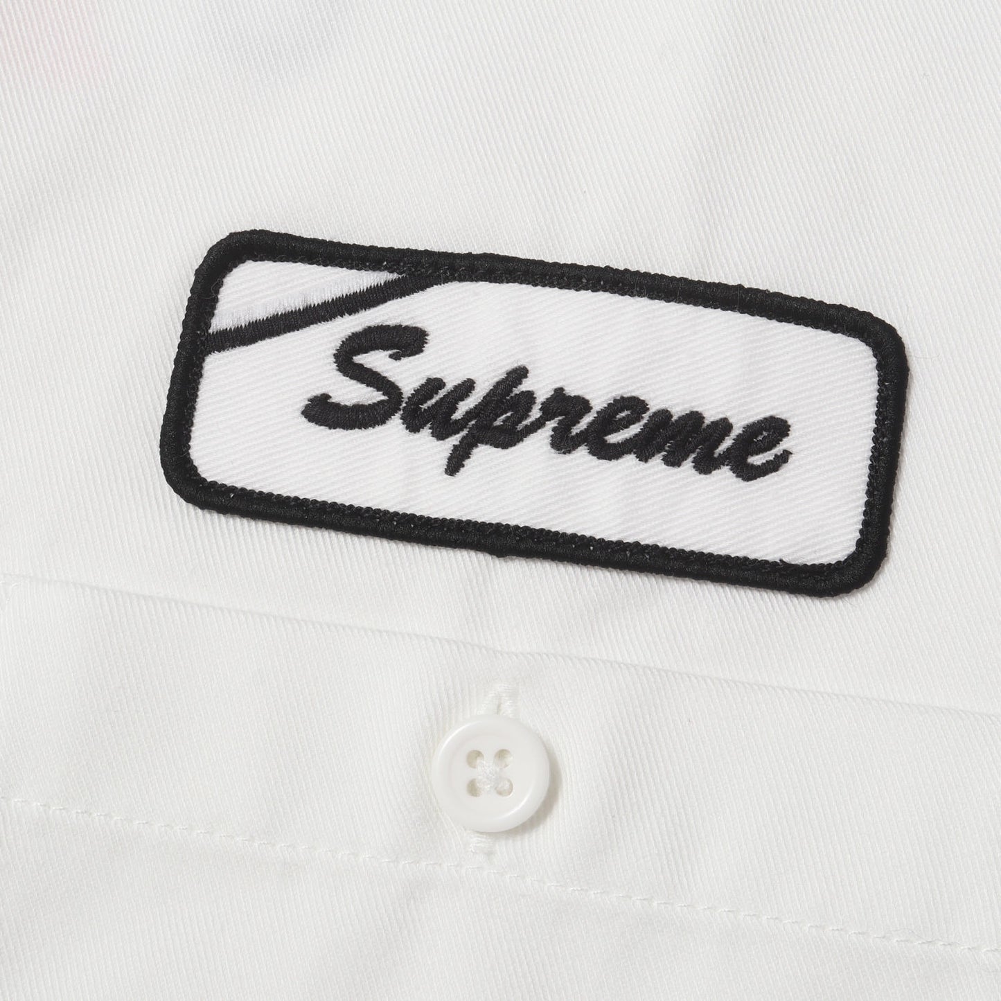 25SS ラメロゴプリント ワーク 半袖シャツ(Bitch S/S Work Shirt)
