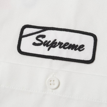 25SS ラメロゴプリント ワーク 半袖シャツ(Bitch S/S Work Shirt)