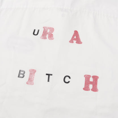 25SS ラメロゴプリント ワーク 半袖シャツ(Bitch S/S Work Shirt)