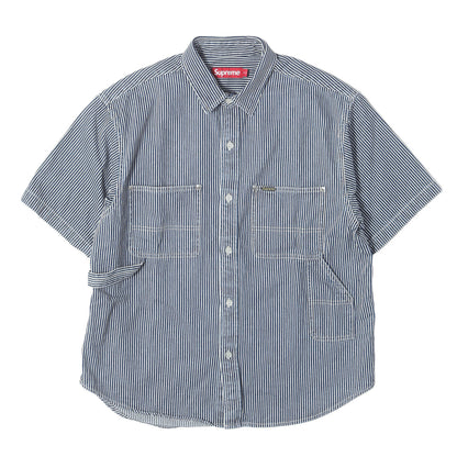 25SS ヒッコリー ルーズフィット ペインター デニム 半袖シャツ(Loose Fit S/S Denim Painter Shirt)